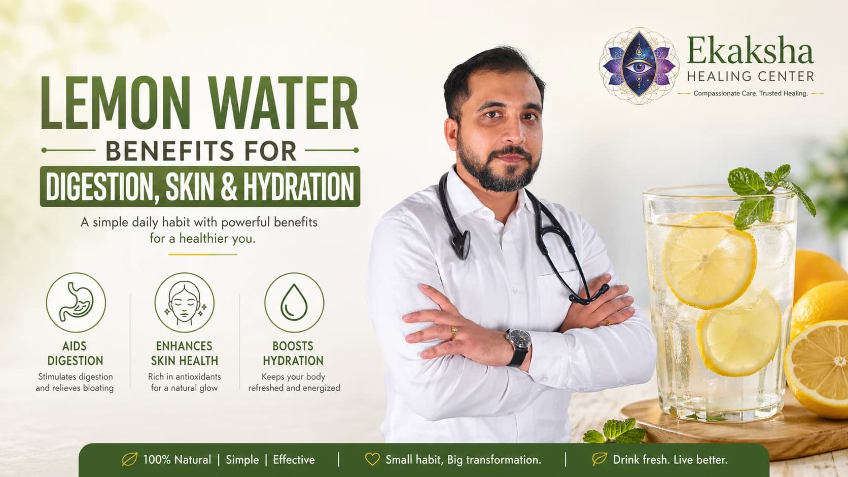 Lemon Water Benefits for Digestion, Skin & Hydration